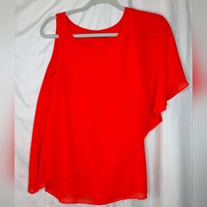 Outback Red Red One-Shoulder Blouse, XS